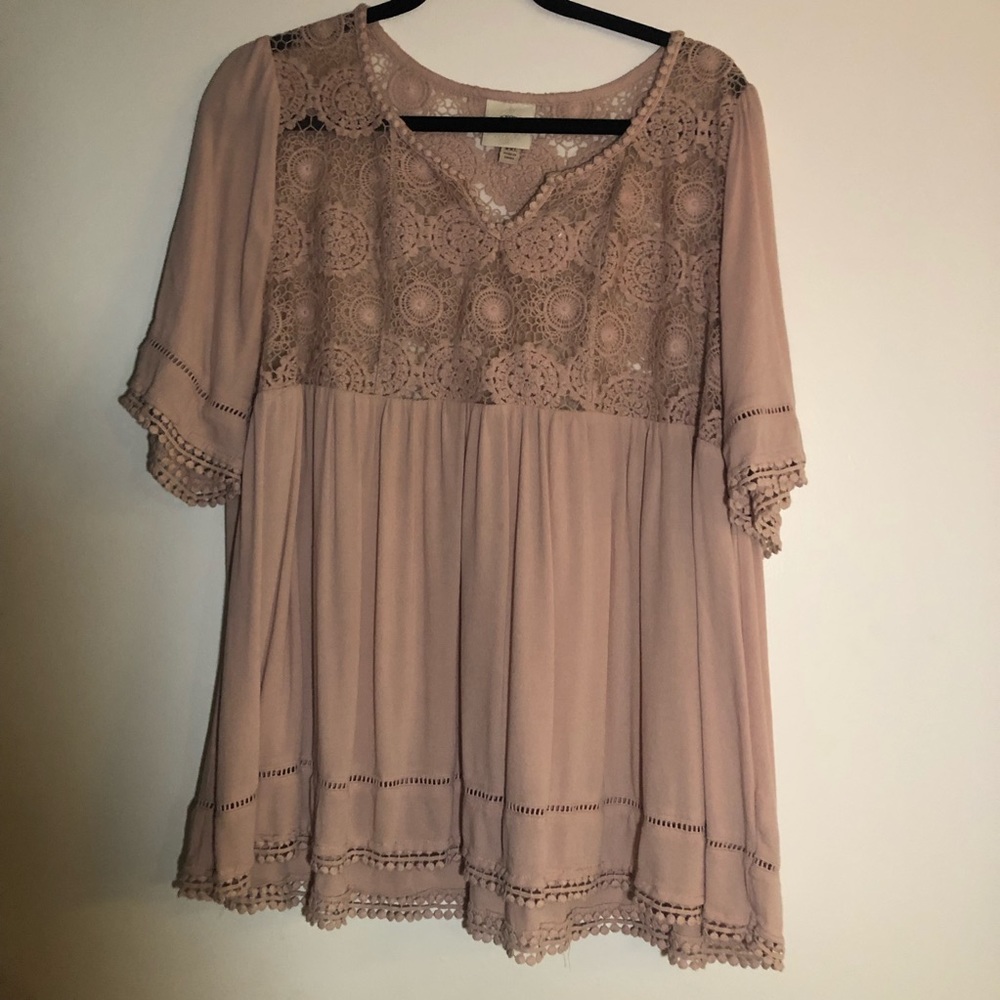 Pink Knox Rose blouse.